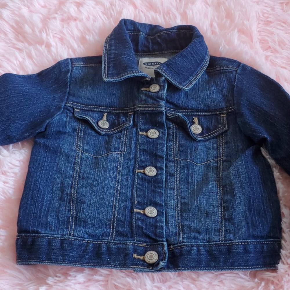 Dark Denim Jacket + Free Quilted Vest